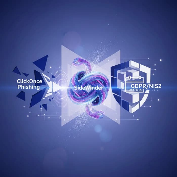 EU CISOs: ClickOnce Phishing, SideWinder, GDPR/NIS2 (2025-10-28)